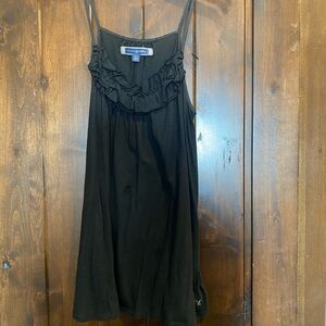 Black Ruffled Spaghetti Strap shirt